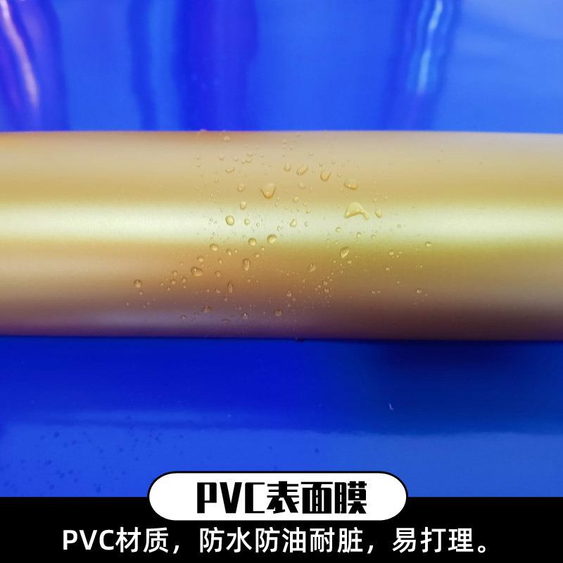 哑面金色PVC广告刻字纸不干胶自粘哑金即时贴户外装饰材料