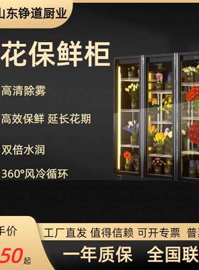 鲜花柜风冷直冷商用无霜保鲜柜冷藏柜双门三门鲜花展示柜冷藏冷柜