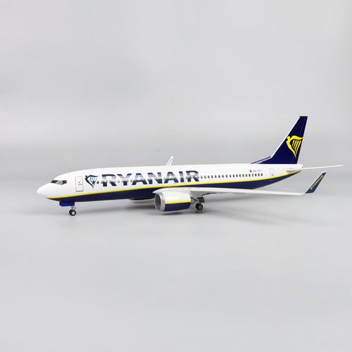 【带轮子带灯】瑞安航空波音737飞机模型彷真客机摆件礼品Ryanair