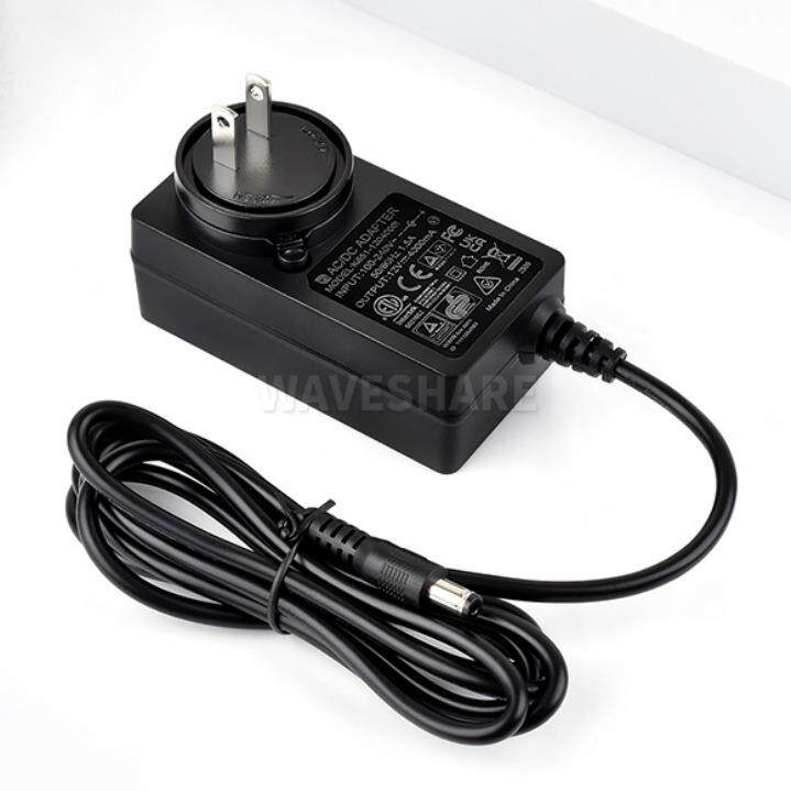 微雪 美/欧/英规电源 12V 4A 外径5.5 内径2.1 DC插孔 线长约1.2m