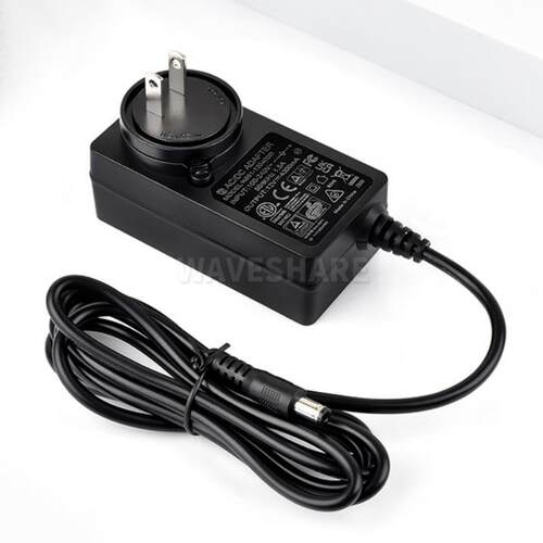 微雪 美/欧/英规电源 12V 4A 外径5.5 内径2.1 DC插孔 线长约1.2m