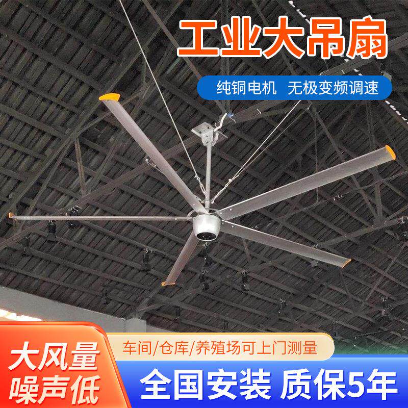 全新工业大吊扇厂房车间大型风扇工业养殖场节能降温轴流超大风扇