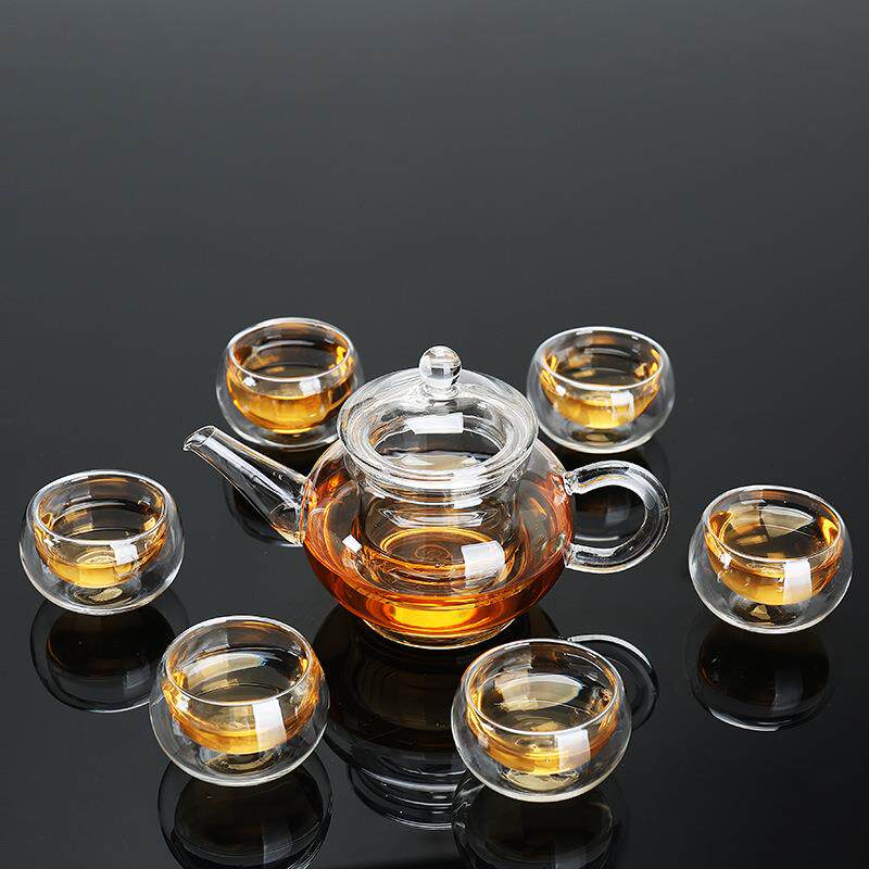 正品耐热功夫玻璃具套装日茶式红茶带过滤泡茶壶加厚邮家用包公办