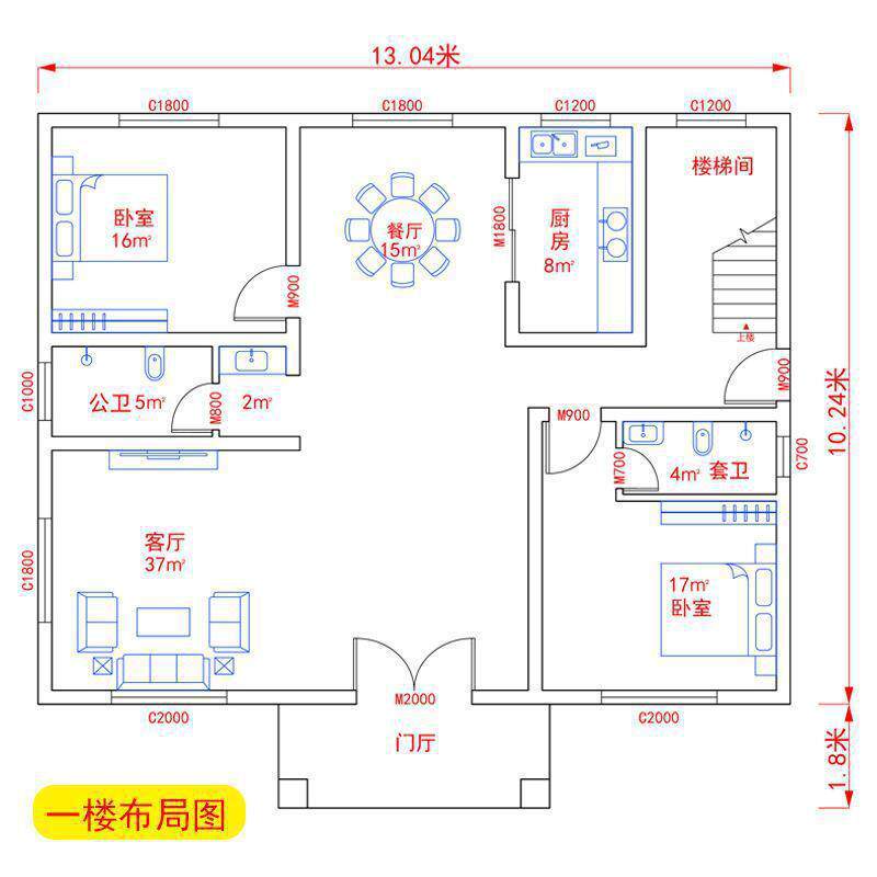新农村三层半别墅图纸简约欧式自建房屋大气洋楼效果施工设计全套