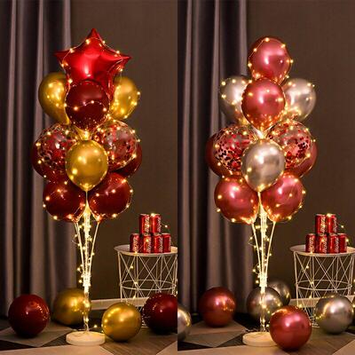 发光气球Birthday balloon party theme decoration romantic