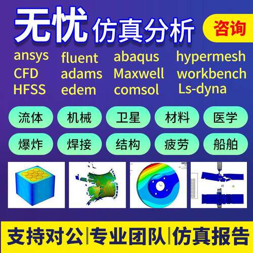 fluent流体仿真ansys有限元abaqus/lsdyna仿真代做企业专案谘询