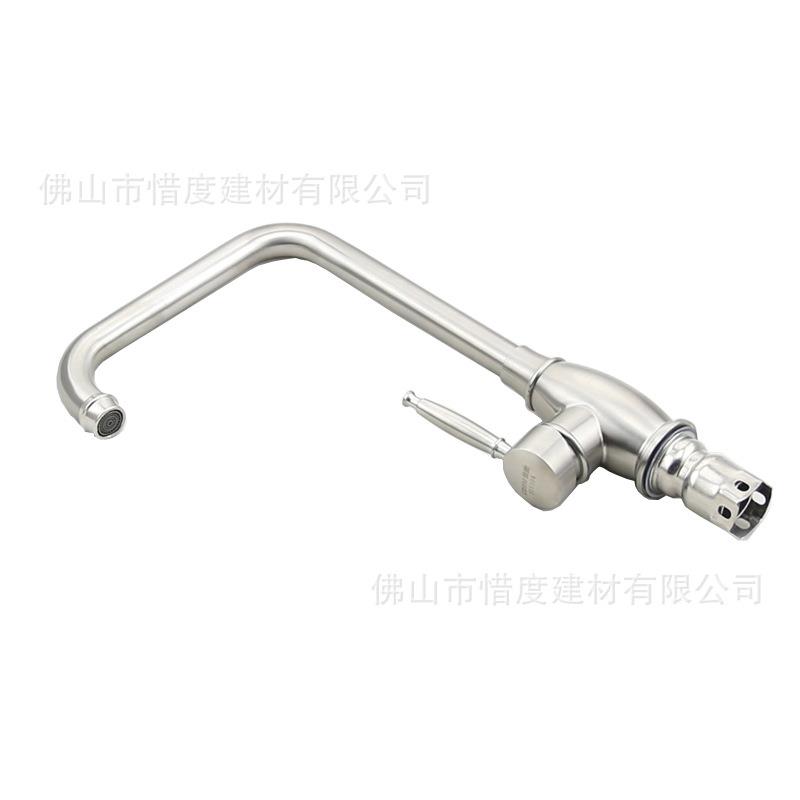 一手货源304不锈钢水槽龙头厨房复古龙头7字弯龙头CFG-033