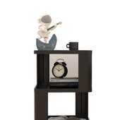 轻奢铁艺床头柜现代简约卧室边几置物架小户型床头柜小桌子