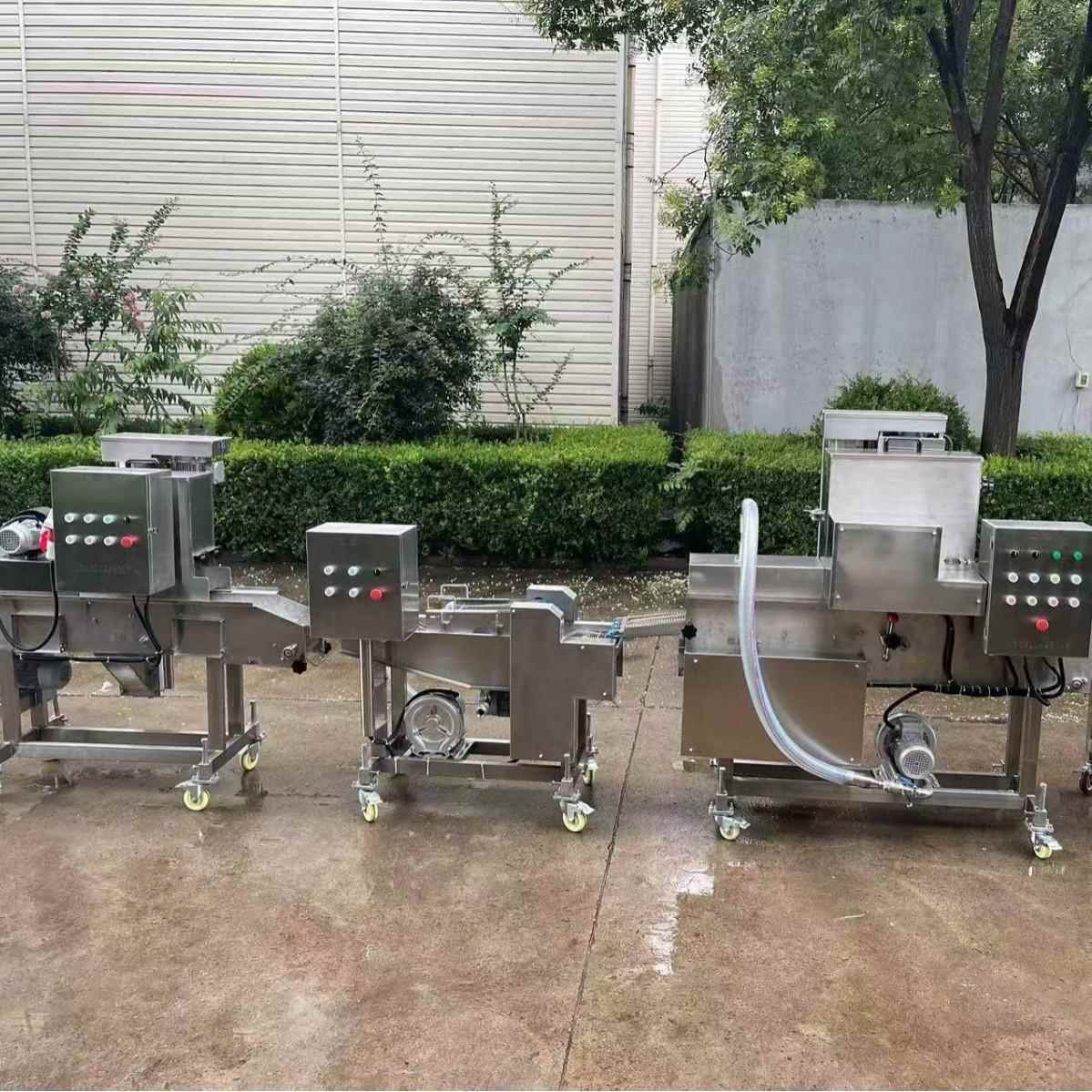 上校鸡块裹涂生产线全自动汉堡肉