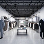 包服装 男装 衣架528子铁服艺层鞋 展服示架上墙挂衣架壁挂多式 店装