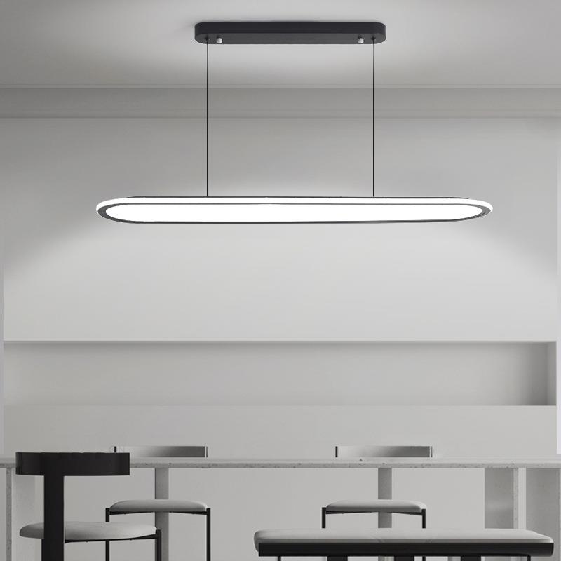 全谱餐厅0灯225现代简约吊灯MD1935长方餐桌吧台吊线光灯形护眼灯