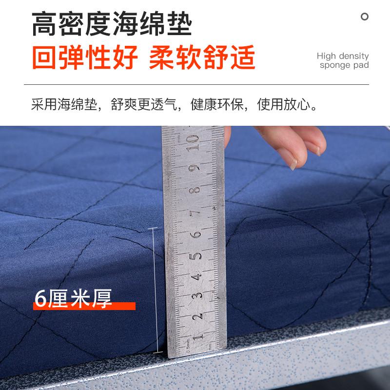 两折折叠床单人海绵床简易办公室午休床便携午睡床医院陪护床家用