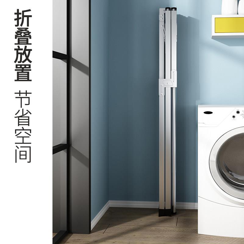 新品晾衣架落地折叠室内家用阳台室外晾衣杆卧室伸缩不锈钢晒被子