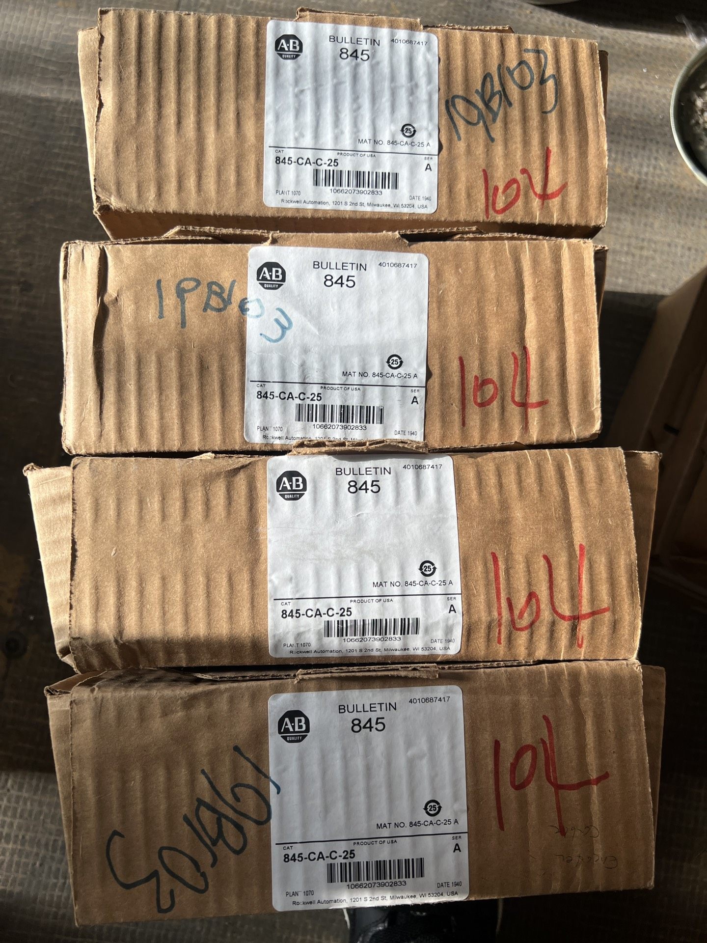 全新正品Allen Bradley 845-CA-C-25