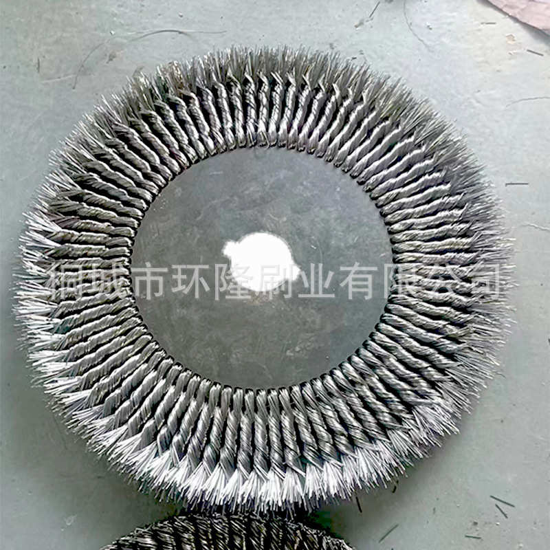 毛刺除锈打磨轮毛刷刷钢丝钢丝丝钢丝去割草机刷丝扭不锈钢轮扭