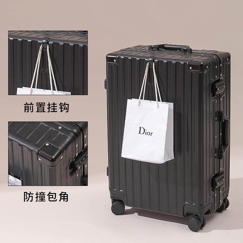 高档行箱李男容量学生住校20寸小型拉大杆箱2024女新款密码旅行皮