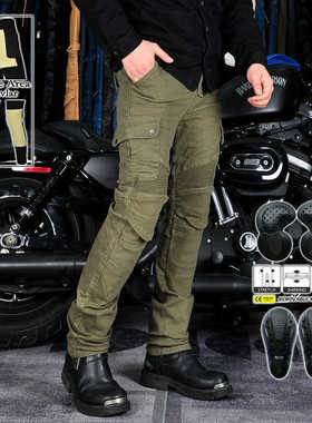 LOONG BIKER 摩托车骑行牛仔裤复古防摔机车裤凯夫拉抗撕裂骑行裤