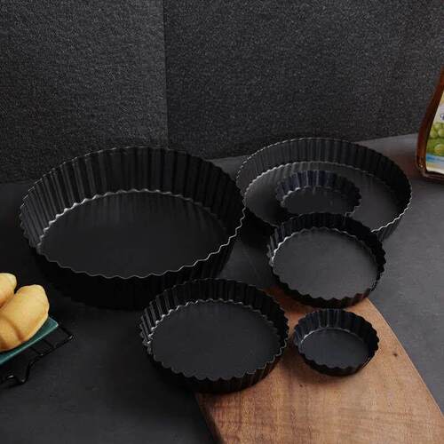 1pc Tart Quiche Flan Pan Non-Stick Molds Pie Pizza Cake Roun