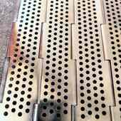 链工业链清洗孔304板果蔬输送带板板线链不锈钢高冲距大节承重