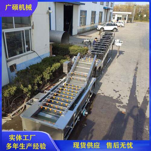 青菜气泡清洗机果蔬加工设备厂家供应豆角咸菜去盐清洗设备