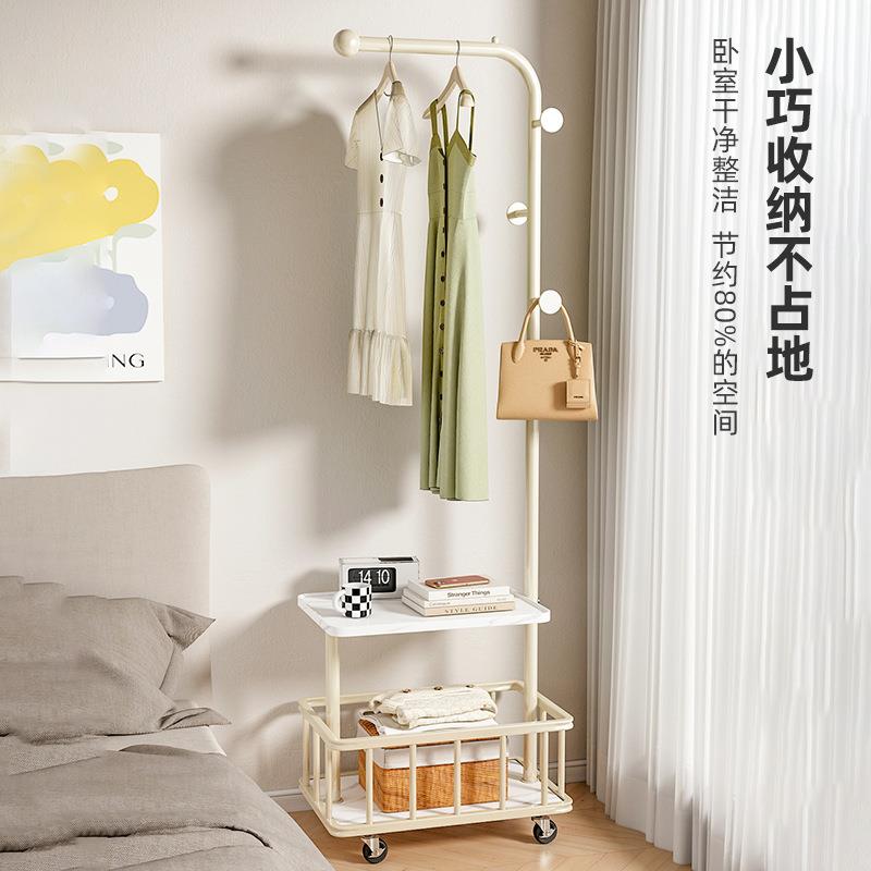 多功能挂衣带板脏衣落架地卧室可家用架移动晾衣杆置物收纳衣服客