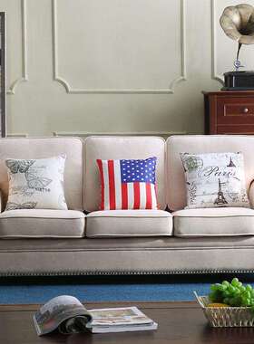 美式乡村代客厅布艺沙发转角L型ali-5748组合棉麻现布沙发大小型