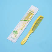 宾馆酒店专用一次性梳子洗漱用品套装 客房旅店双色长条塑料头梳子