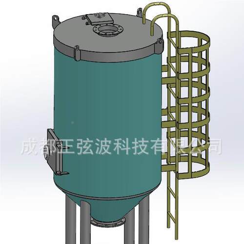 不钢带爬梯储存罐 密封罐 10固立方储存罐 锈体料ZXB-10物储罐厂