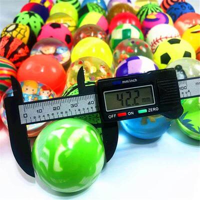 10Pcs 29mm Assorted High Bounce Rubber Ball Small Bouncy Bal