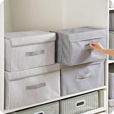 closet storage box fabric box folding clothes quilt packing