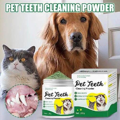 100g Pet Teeth Cleaning Powder Reduces Tartar And Calculus