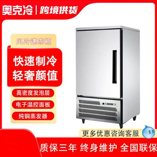速冻柜商用风冷饺子海参榴莲包子海鲜蛋糕生胚插盘急冻柜速冻机