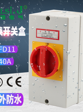 SFD11-40A负荷隔离开关盒户外防水密封转换开关负载断路电源切断