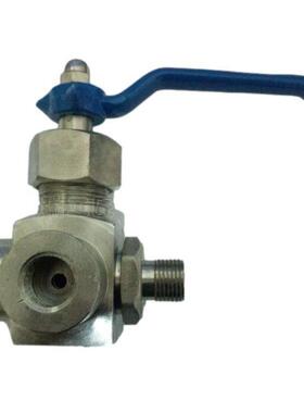 不锈813钢表压力表旋炉塞阀X114H/X4W三通压力旋塞阀锅高压旋塞