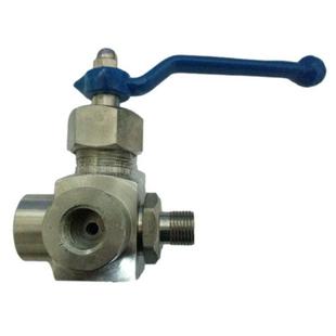 不锈钢压力表旋QEW塞阀 1X4HX14W三通压力表旋塞阀锅炉高压旋塞