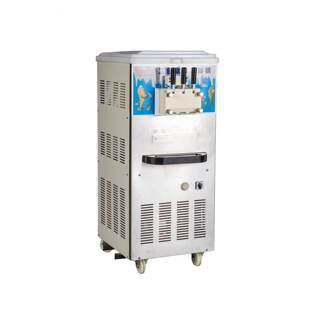 雪梅三色冰淇淋机器240L不锈钢储料缸半封闭压缩机4匹制冷机