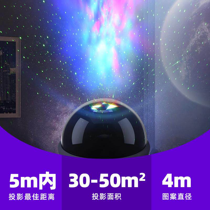 新款航员星空发光小夜灯室宇卧室氛围投灯影太内空人402摆件