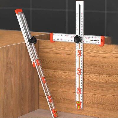 2 in 1 Drilling itioning Ruler Precision Multi Angle