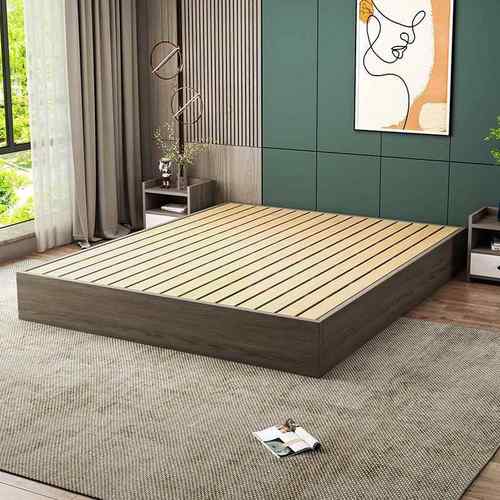 榻榻米床落地式床架1.8x2米空架子框架超厚宾馆床卧室床架