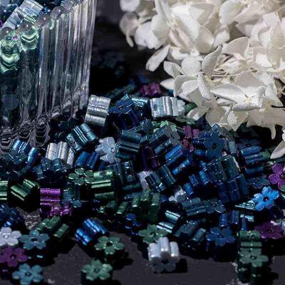 60pcs Cherry Blossom Glitter Sakura Wax Seal Stamp Beads DIY