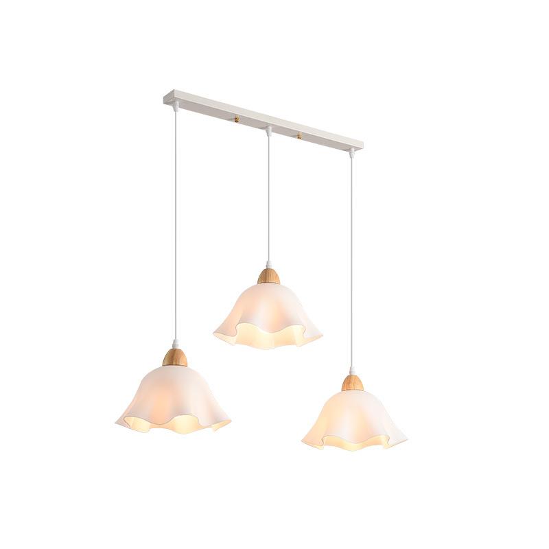 餐厅吊灯代简三约创意灯具日式极简现原木头餐桌/大观饭厅吧台1灯