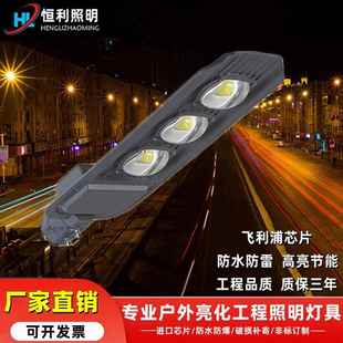 led路灯头100W200W户外防水道路电线杆照明新农村建设挑臂路灯头