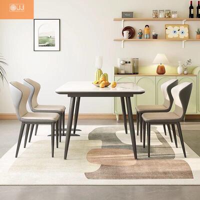 意式简约桌型小户型饭桌轻奢餐现代风餐桌岩桌板家用餐板IFB餐桌