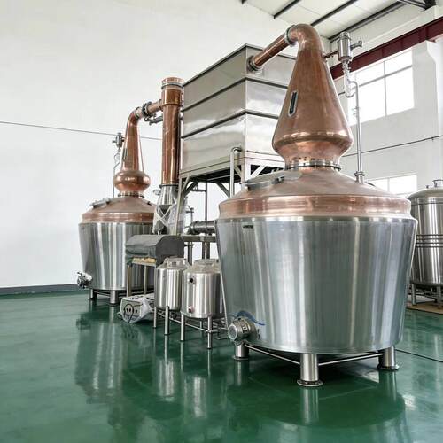 杭州厂家可定制壶式蒸馏威士忌蒸馏器大型酒厂威士忌蒸馏系统