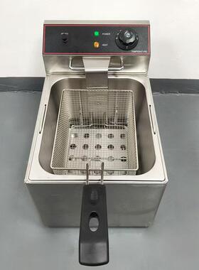 机商用油660炸锅容炸量不锈钢身油条鸡排薯大条炸鸡多功能电炸炉