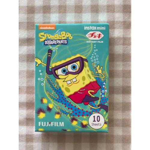 富士立拍立得相纸海绵宝宝 mini7Smini8mini25/50s/70/90