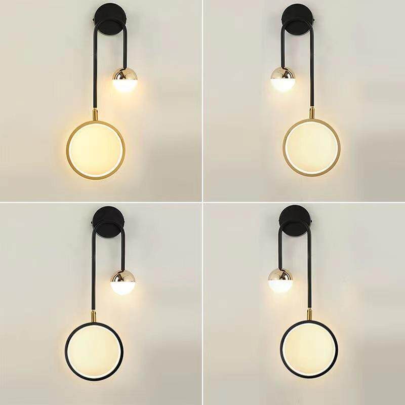 北欧壁灯床头灯夜灯卧室灯墙壁灯现代简约墙上壁挂式床头小夜灯