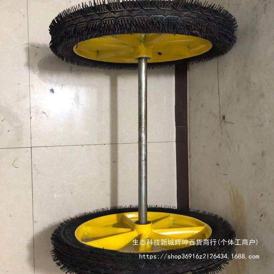 包邮2工6*2/2轮子实1心轮胎外胎钢圈地车手推斗劳动车轮KVP子成套