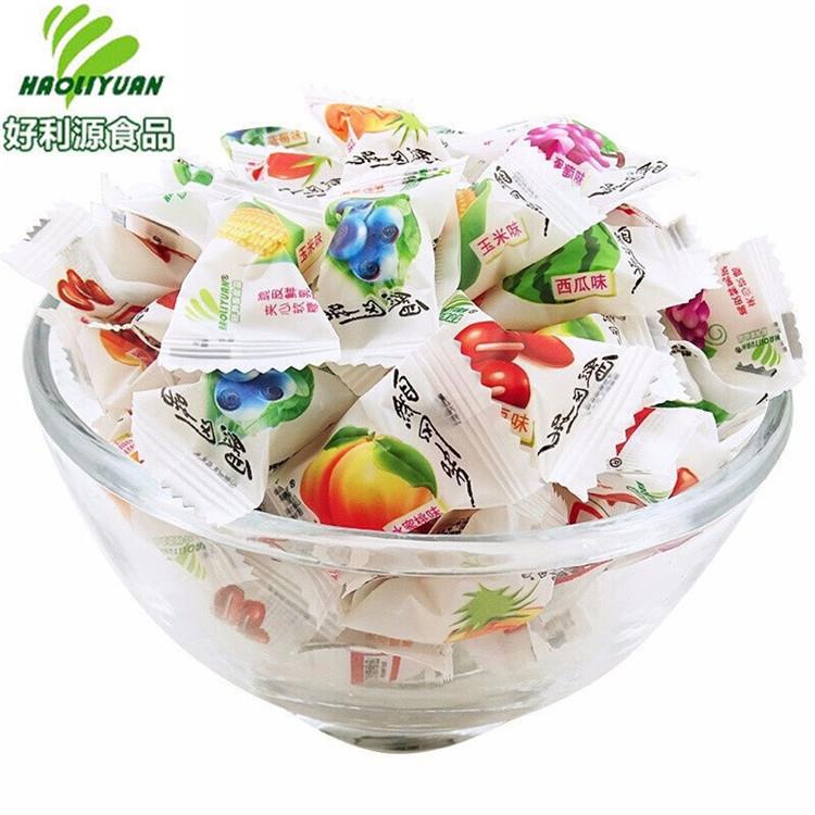 好利源鲜乳球脆皮软糖 11种口味供选糖果一袋5斤约55（代可可脂）