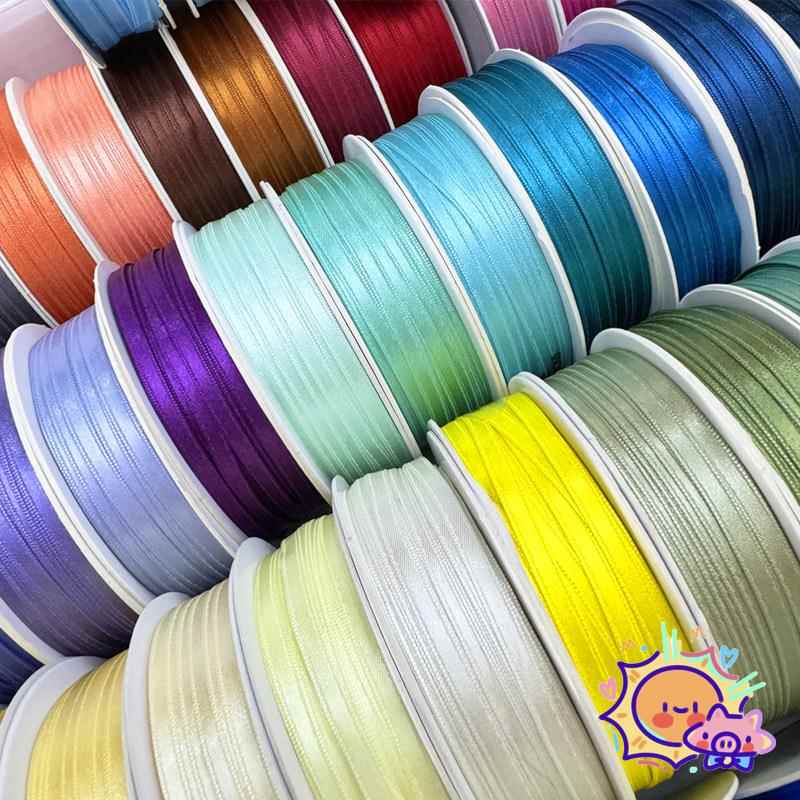 4mm进口缎面丝感涤纶带 宠物发夹丝带 手工diy发饰蝴蝶结材料